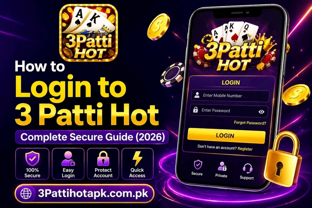 How to Login to 3 Patti Hot