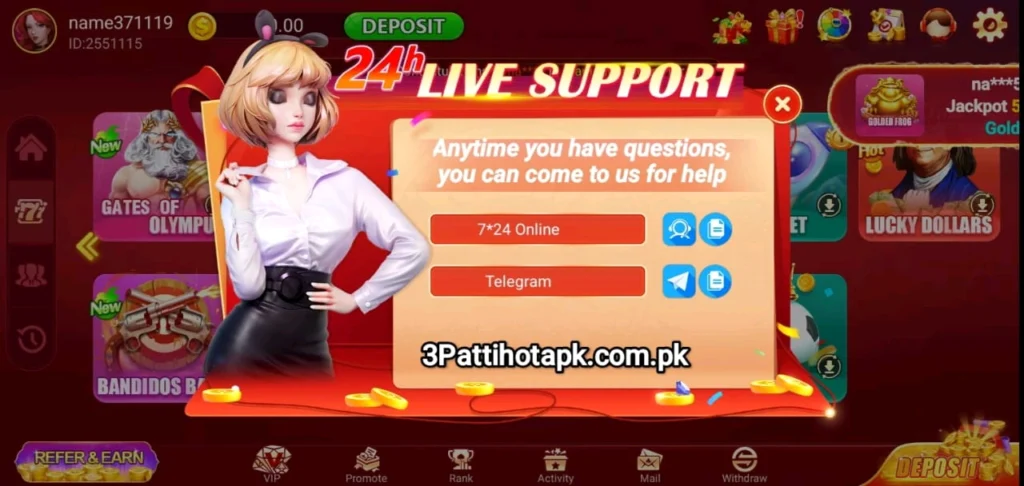 Ways to Contact Customer Support in 3 Patti Hot App